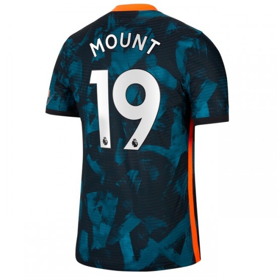 Camisola Chelsea Mason Mount 19 Equipamento Terceiro 2021-2022 Manga Curta